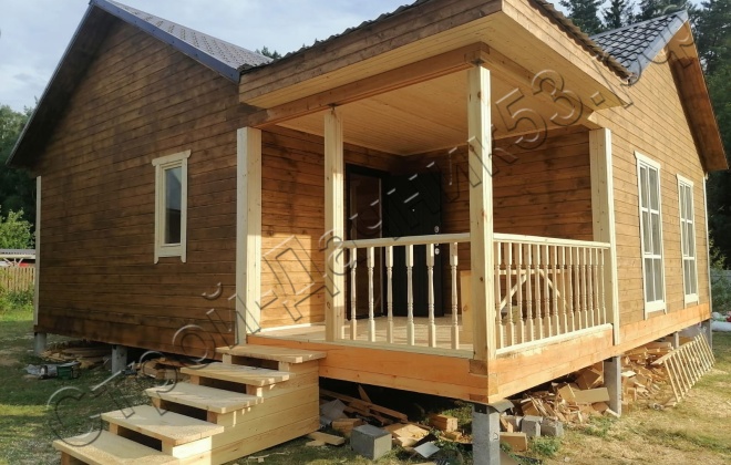 2 Брусовой дом ОД-12, 9х9м, 81М², Калужская область, Жуковский район, деревня Корсаково (14)